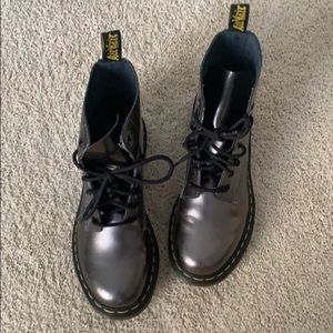 Dr. Martens 1460 pascal Silver Combat Boots
